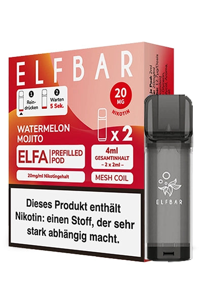 Elfbar Elfa Pods Watermelon Mojito 20mg (2 Stück)