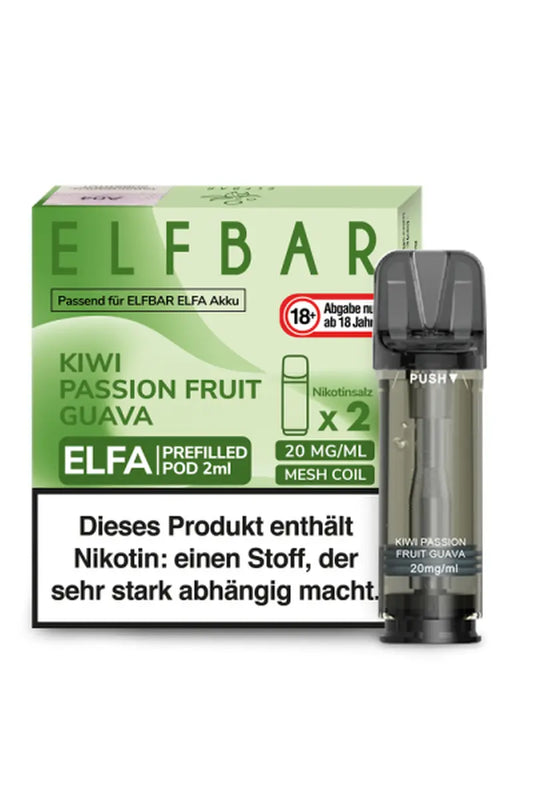 Elfbar Elfa Pods Kiwi Passion Fruit Guava (2 Stück) - 20mg