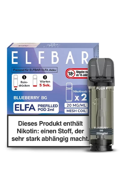 Elfbar Elfa Pods Blueberry (2 stück) - NIKOTINFREI