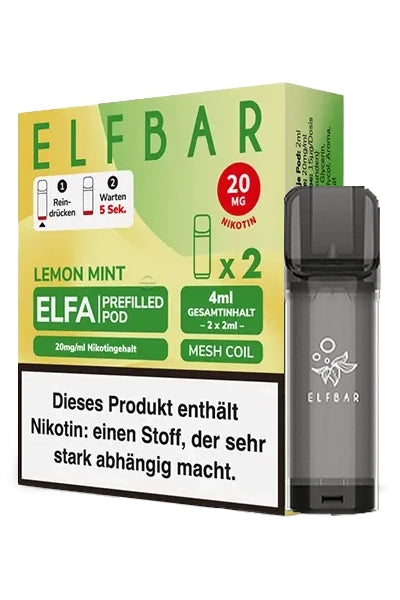 Elfbar Elfa Pods Lemon Mint 20mg (2 Stück)