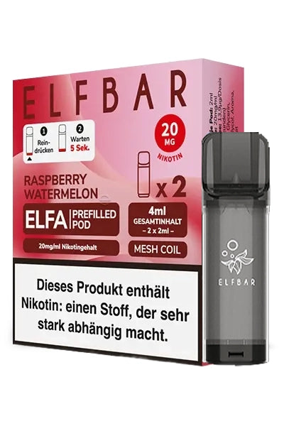 Elfbar Elfa Pods Raspberry Watermelon 20mg (2 Stück)